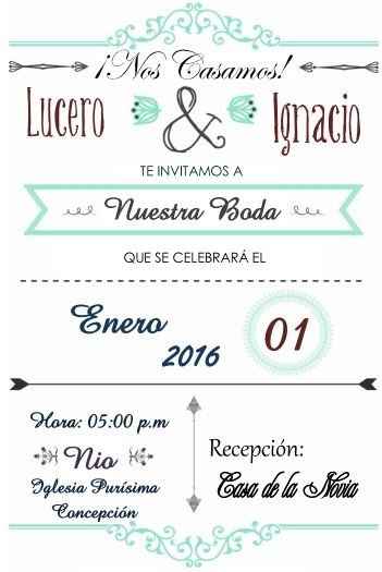 Invitacion de boda