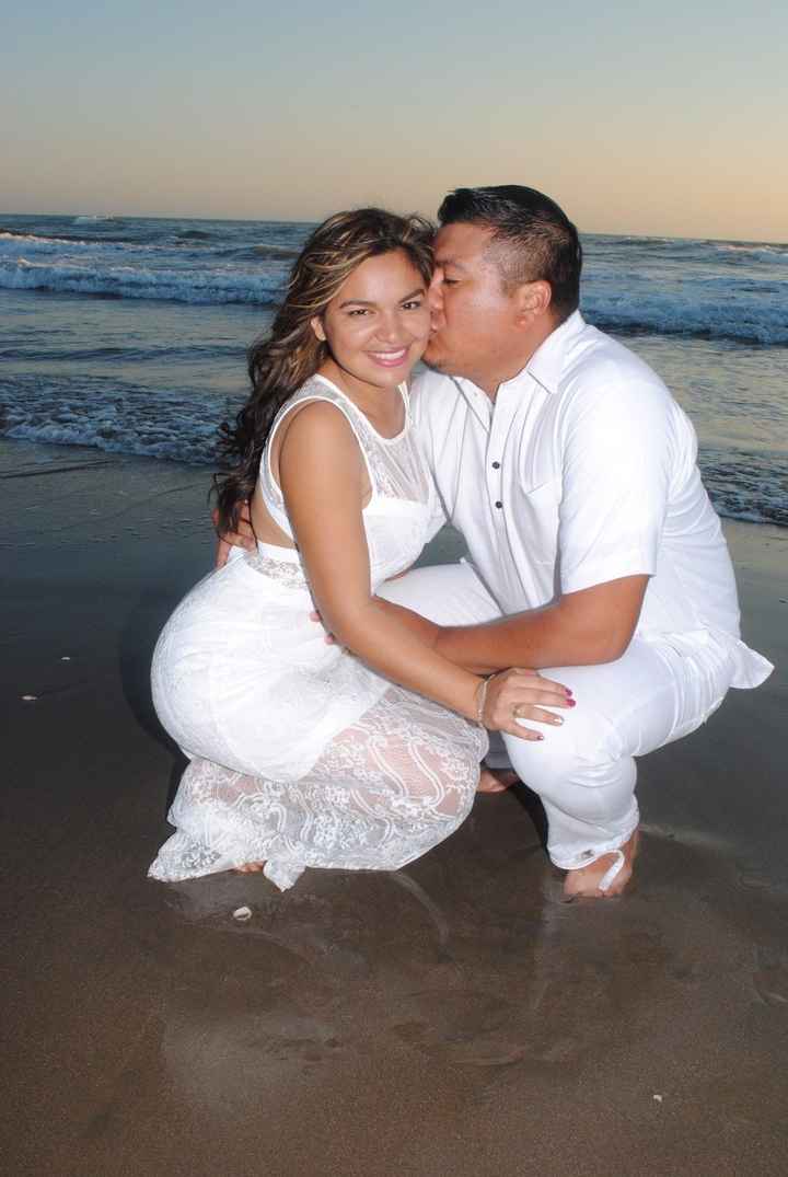 En la playa