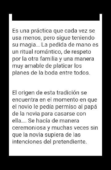 Protocolo para la pedida de mano - 2