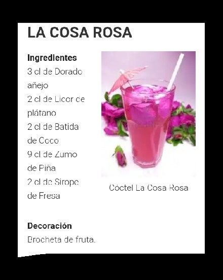Coctelería en tonos Rosas - 6