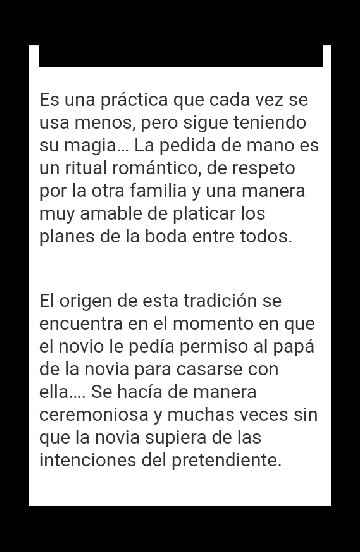 Protocolo para la pedida de mano - 2