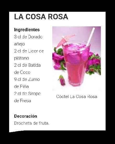 Coctelería en tonos Rosas - 6
