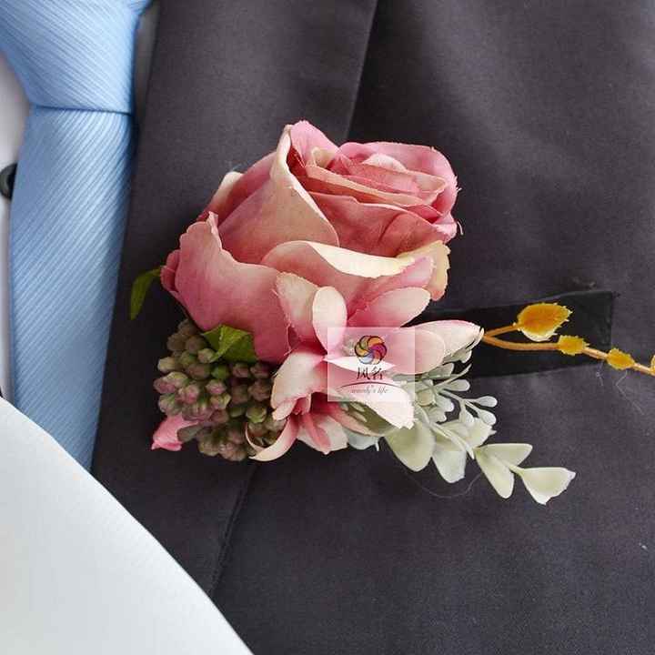 Boutonniere color rosa - 2
