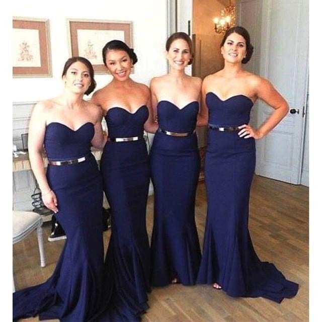 Damas en azul royal - 2
