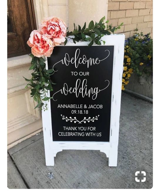 Letreros de bienvenida para la recepción - 1