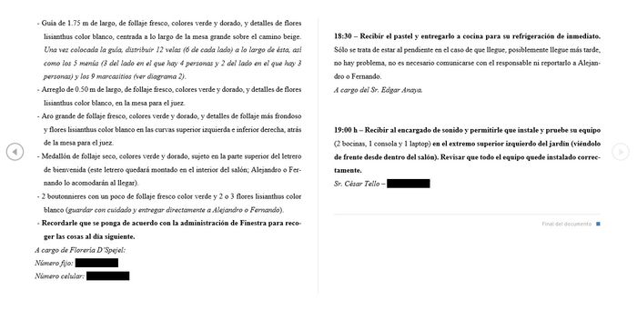 [Checklist] Para las mesas de la boda. 4