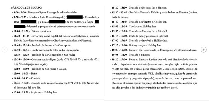 14 días y pendientes... 1