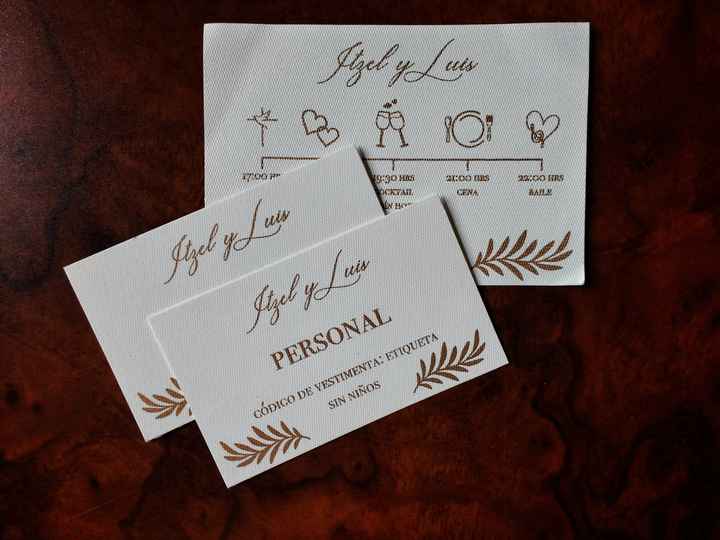 Meter el itinerario de boda en la invitación💌 - 1