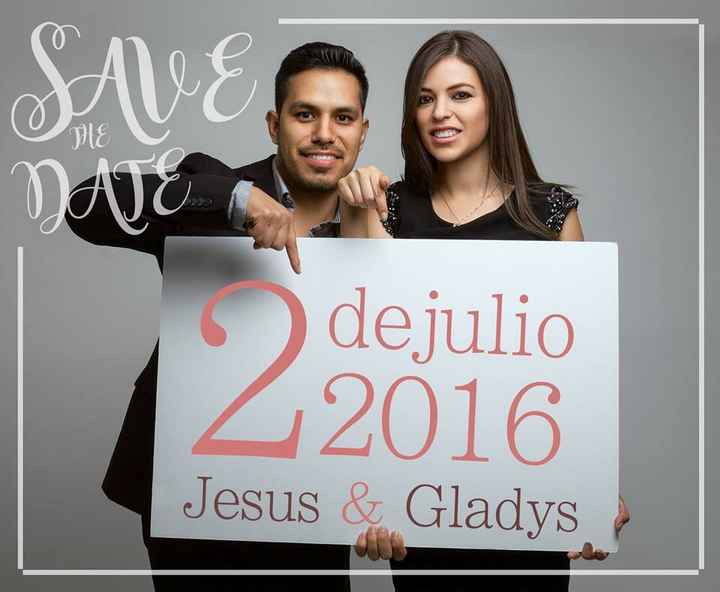 " save the date" - 1