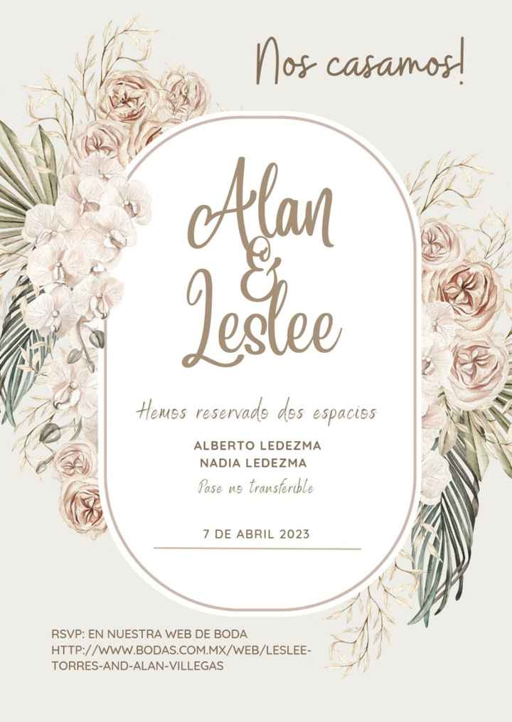 Web de boda Invitaciones - 1