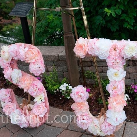 Letras Diy con flores