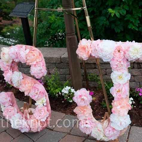 Letras Diy con flores