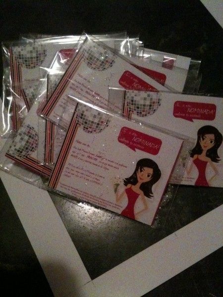 invitacion ya con bolsia y escarcha