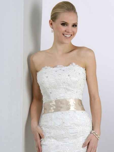 Consejos para llevar un vestido de novia strapless