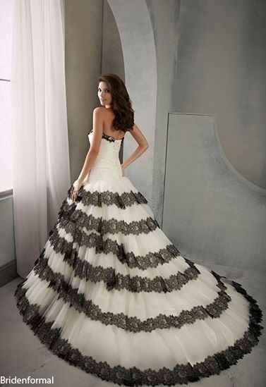 vestido Novia, Blanco y Negro, B/N, 