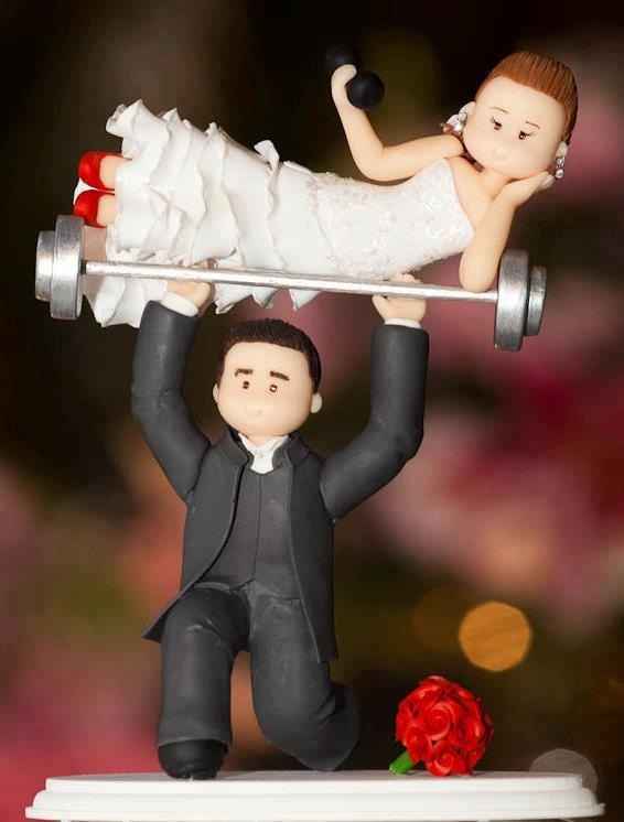 los munequitos perfectos para el pastel de boda