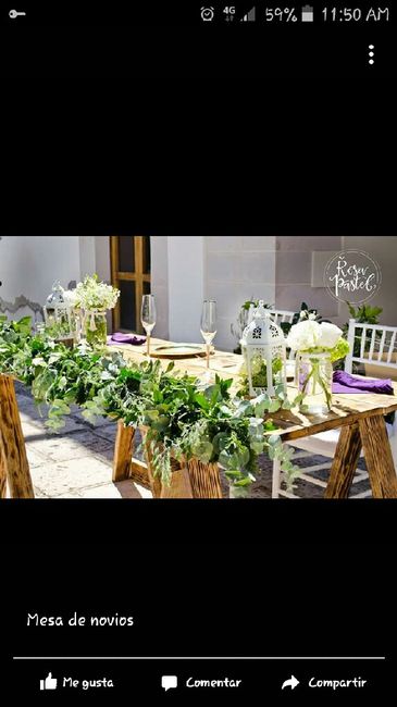 Decoración mesa principal - 1