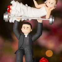los munequitos perfectos para el pastel de boda