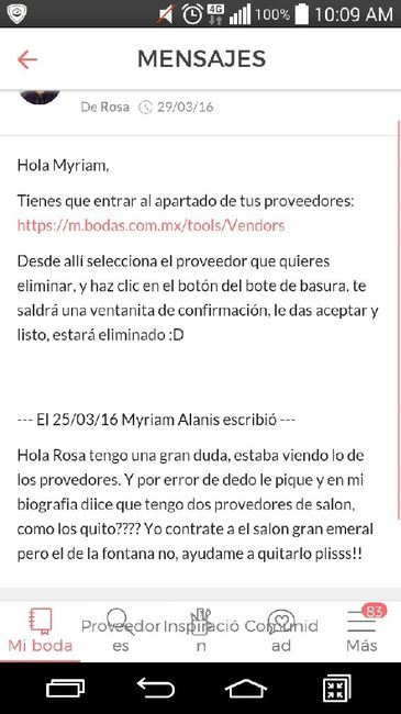 Como borrar proveedores? - 1