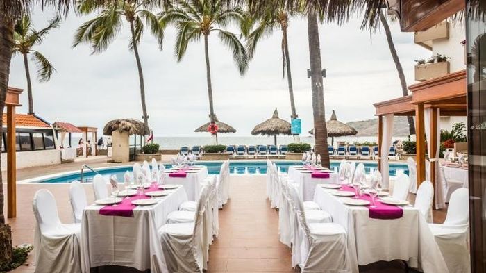 Vista desde el hotel a la playa!