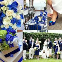 Combinacion de colores azul y dorado - 1