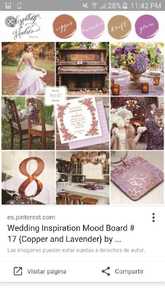 Tonos de colores para una boda vintage - 1