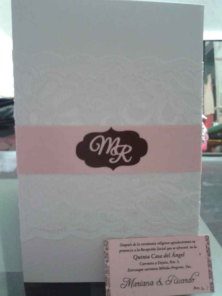 Invitaciones listas y ahora a repartir.. - 1