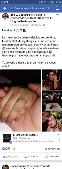 Como anunciaron su compromiso en redes sociales - 1