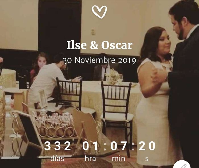Mi marcador en el primer día del año 2019⏳👰🏻🤵🏻 - 1