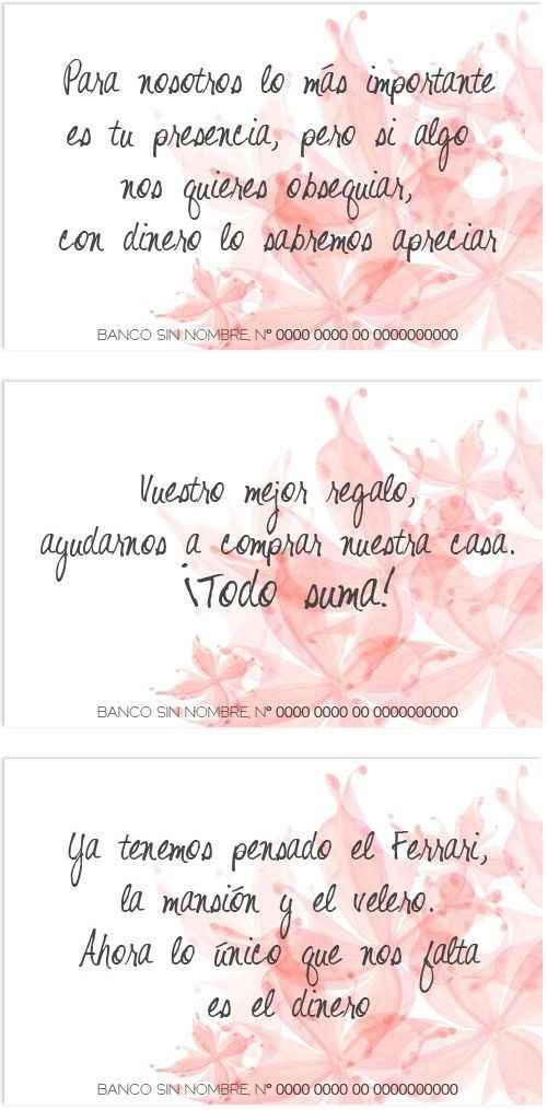 Pedir dinero como regalo? Cómo? - 1