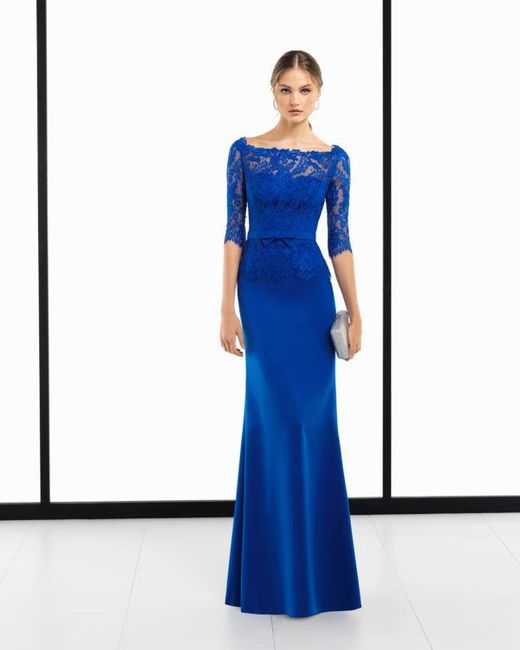 Vestidos para invitadas o Damas en tonos Azul - 2