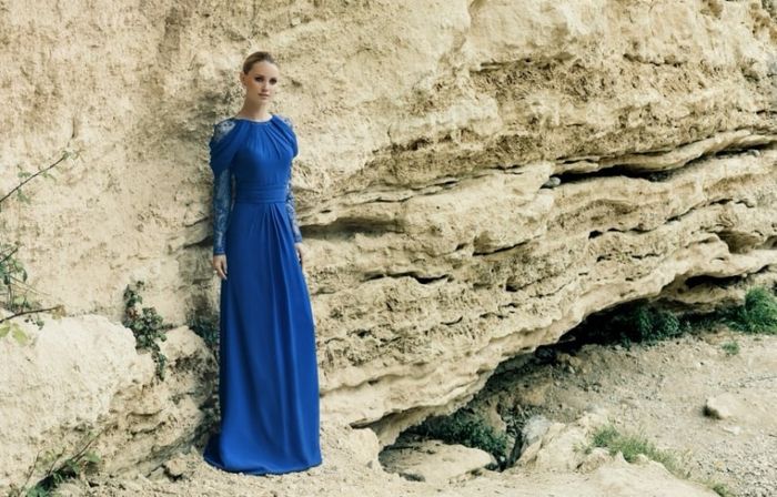 Vestidos para invitadas o Damas en tonos Azul - 6