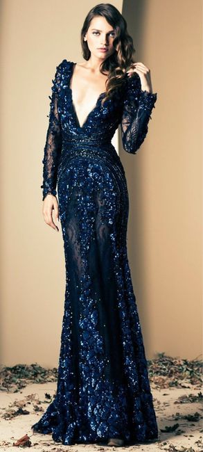 Vestidos para invitadas o Damas en tonos Azul - 18