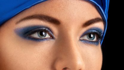 Yes i do al azul 💙 en el maquillaje 17
