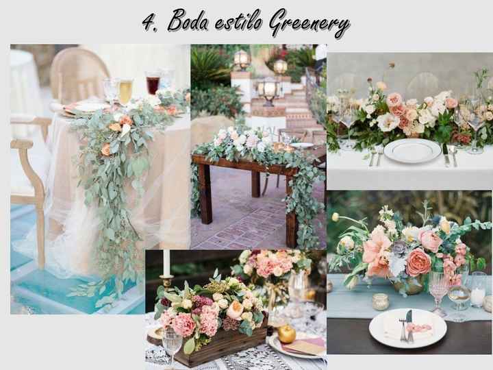 Boda estilo Greenery