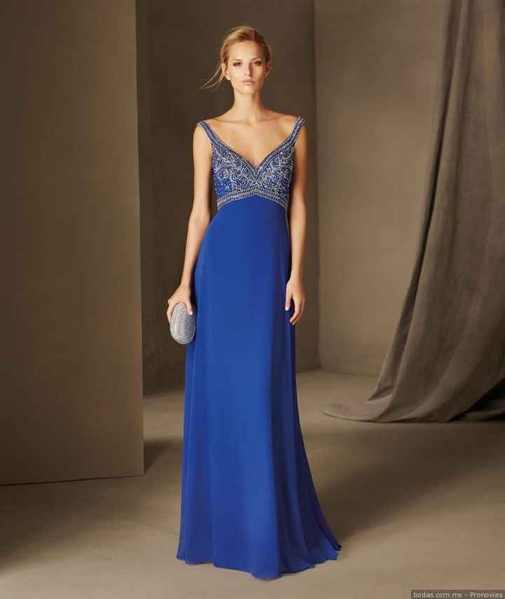 Vestidos para invitadas o Damas en tonos Azul - 9