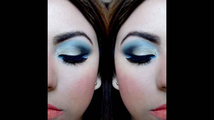 Yes i do al azul 💙 en el maquillaje - 11