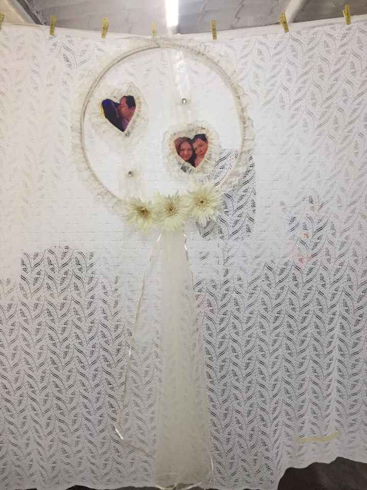 Ese Aro lo hizo mi mamá con unas fotos de nosotros.