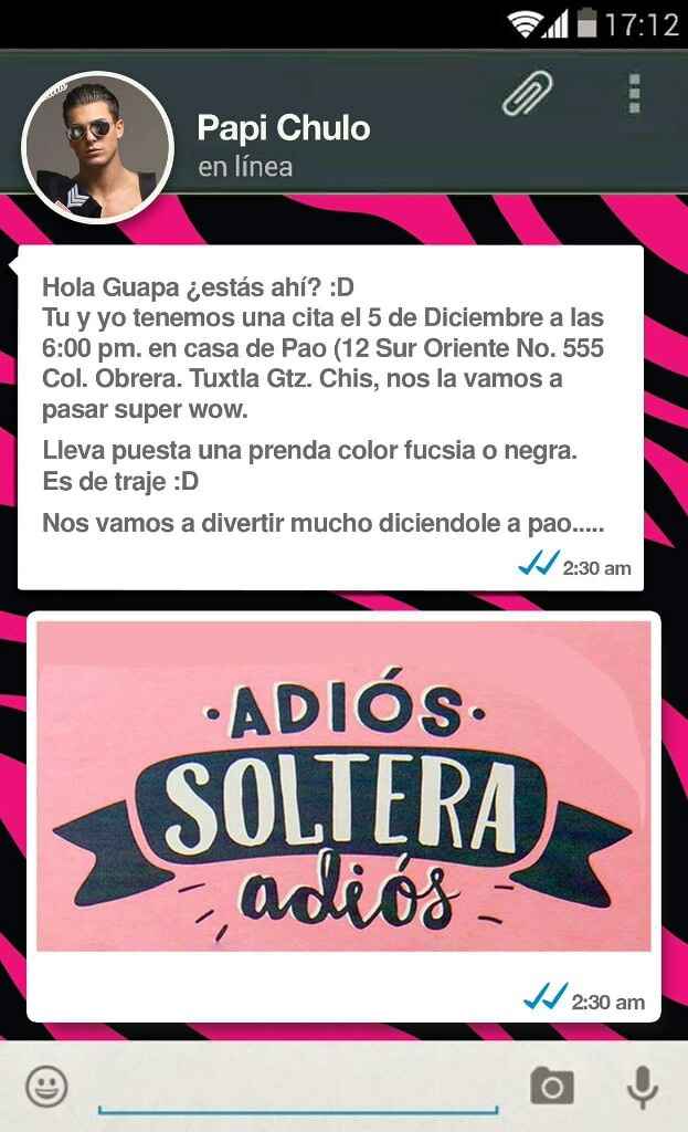 Mi invitación de despedida!!! - 1