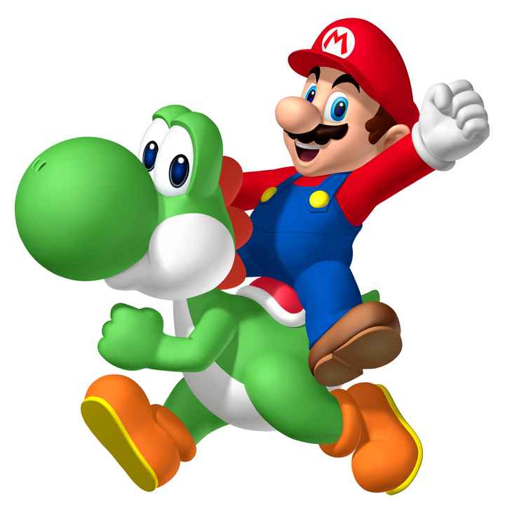 Yoshi y Mario