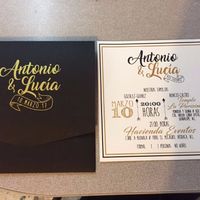 Muestra de las invitaciones
