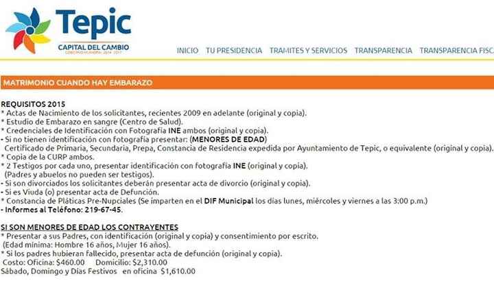 Requisitos matrimonio civil tepic - 2