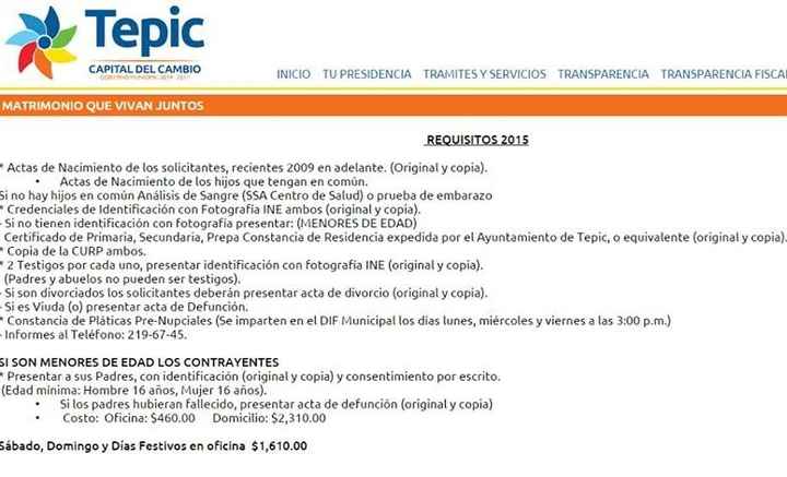 Requisitos matrimonio civil tepic - 3