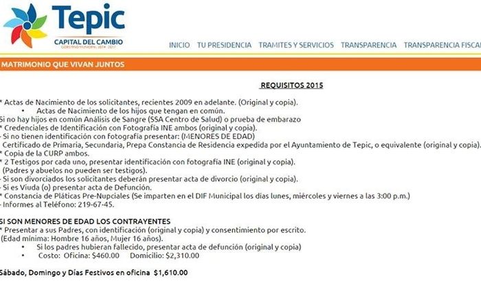 Requisitos matrimonio civil tepic - 3