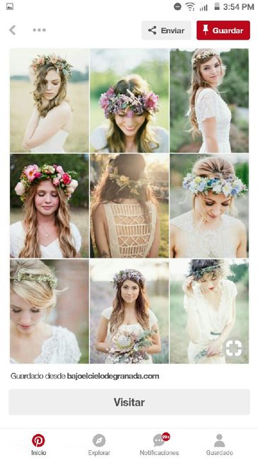 Corona o tocado de flores...🌸🌻🌷 - 1