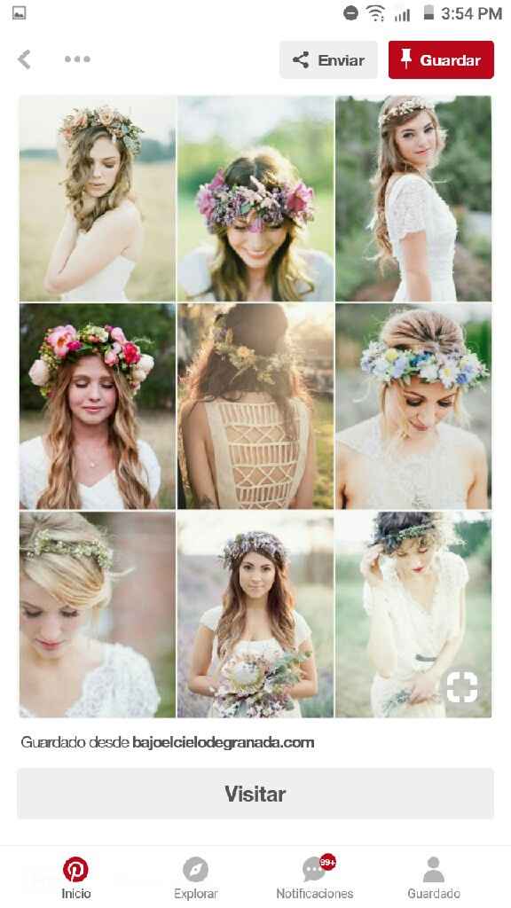 Corona o tocado de flores...🌸🌻🌷 - 1