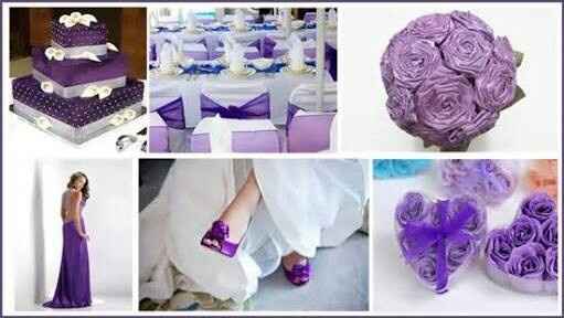 Mi color de boda será blanco con toques en lila... - 1