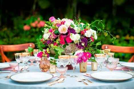 Arreglos de mesa, boda de dia - 5