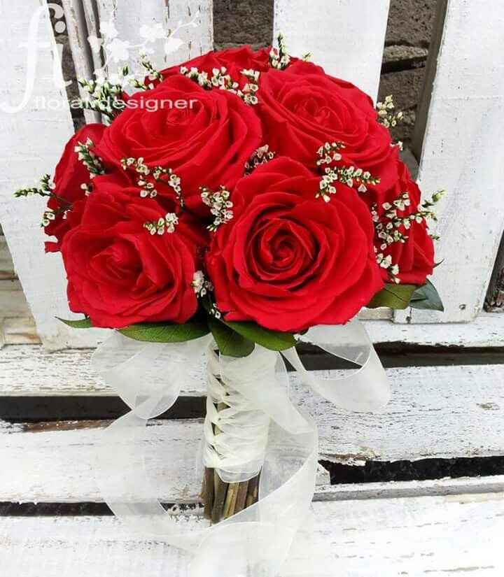 Ramo de novia rojo ¿muy común? - 1
