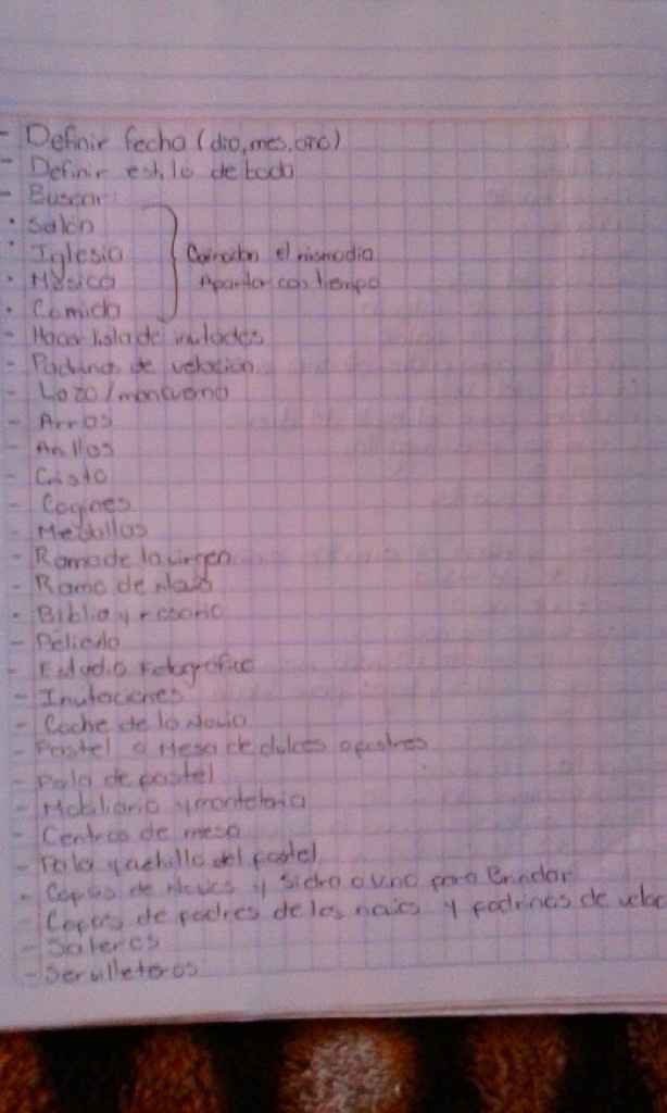 Lista de cosas revisada y me siento más tranquila..... - 1